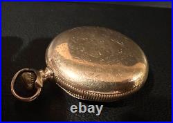 Hamilton size 18 Hunter case 21 jewels Gold filled Pocket Watch 1901
