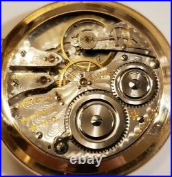 Hampden 12S. 17 jewels adj. Fancy dial grade 310 14K. G. F. Case (1912)