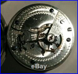 Hampden 18 size 16 jewels grade No. 44 fancy dial (1896) silverode case