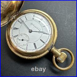 Hampden Pocket Watch 1889 6S 15J Hunting Case Pocket Watch Running