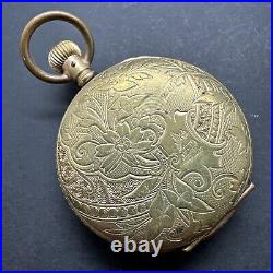 Hampden Pocket Watch 1889 6S 15J Hunting Case Pocket Watch Running