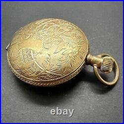 Hampden Pocket Watch 1889 6S 15J Hunting Case Pocket Watch Running