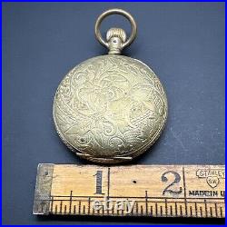 Hampden Pocket Watch 1889 6S 15J Hunting Case Pocket Watch Running