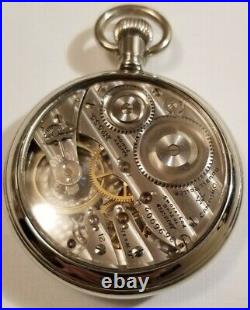 Hampden Scarce 16S 21 jewel adj, Chronometer on dial grade No. 555 display case