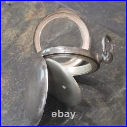 Heavy Keystone Leader Coin. 900 Silver 18s Open Face Pocket Watch Case SB808