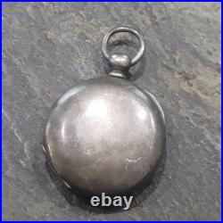 Heavy Keystone Leader Coin. 900 Silver 18s Open Face Pocket Watch Case SB808