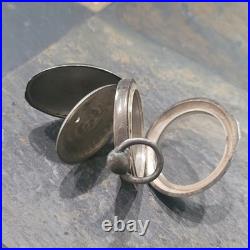 Heavy Keystone Leader Coin. 900 Silver 18s Open Face Pocket Watch Case SB808