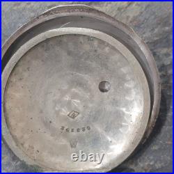 Heavy Keystone Leader Coin. 900 Silver 18s Open Face Pocket Watch Case SB808