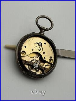 Hebdomas Case 50mm Silver 800 Pocket Watch