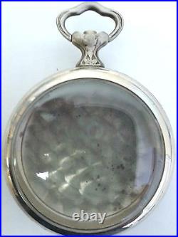 Hebdomas pocket watch case silver openface