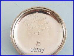 Henry Moser (Hy Moser & Cie) Swiss Silver Case Enamel Dial Antoque Pocket Watch