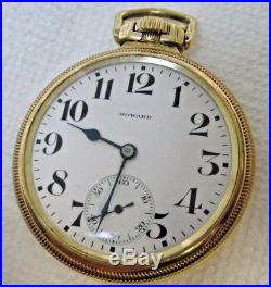 Howard 16s 21J Series 11 Railroad Chronometer in a YGF Howard Open Face Case