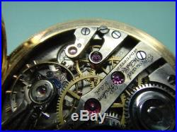 Howard Keystone, 14K 23-jewel hunting cased pocket watch, unmarked O series -p07