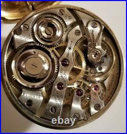 Howard Scarce 16S 23 jewel adj Series 0 Ruby Banking Pins 14K. G. F. Howard case