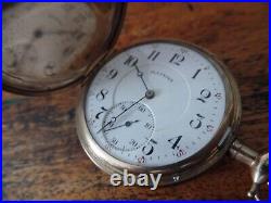 ILLINOIS 17 jEWEL FULL hUNTER Case Pocket Watch