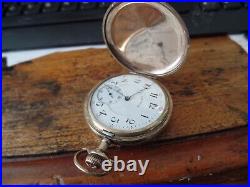 ILLINOIS 17 jEWEL FULL hUNTER Case Pocket Watch