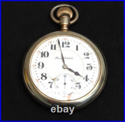 ILLINOIS WATCH CO 17j 53mm LEVER SET RAILROAD 20 YEAR GF CASE POCKET WATCH