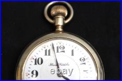 ILLINOIS WATCH CO 17j 53mm LEVER SET RAILROAD 20 YEAR GF CASE POCKET WATCH