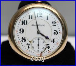 ILLINOIS WATCH CO 17j 53mm LEVER SET RAILROAD 20 YEAR GF CASE POCKET WATCH