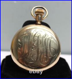 ILLINOIS WATCH CO 17j 53mm LEVER SET RAILROAD 20 YEAR GF CASE POCKET WATCH