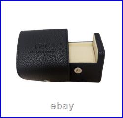IWC Schaffhausen Black Leather Watch Case Travel Case
