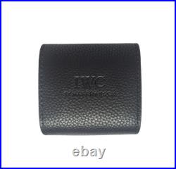 IWC Schaffhausen Black Leather Watch Case Travel Case