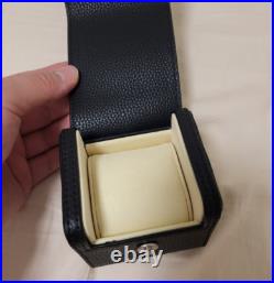 IWC Schaffhausen Black Leather Watch Case Travel Case