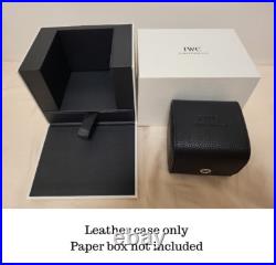 IWC Schaffhausen Black Leather Watch Case Travel Case