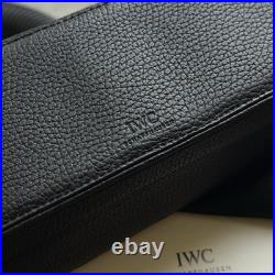 IWC Top Gun Black Leather 3 Watch Roll Travel Storage Case New in Box Rare