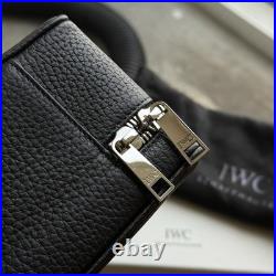 IWC Top Gun Black Leather 3 Watch Roll Travel Storage Case New in Box Rare