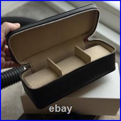 IWC Top Gun Black Leather 3 Watch Roll Travel Storage Case New in Box Rare