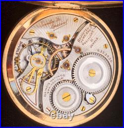 Illinois 12s 21J 117 Year Old Vanguard Fancy Multi Color Dial Silver Case Fine