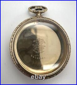 Illinois 16s Ramona 20 Year Gold Filled Double Stock OF Pocket Watch Case Only