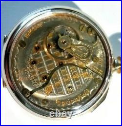 Illinois 18S 17 jewels adj. Two-tone Mint Super Fancy Dial (1918) display case