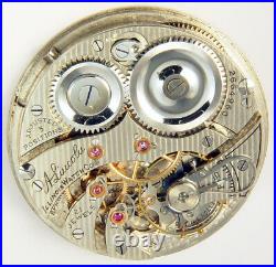 Illinois A Lincoln 21 Jewel 12s Scarce Hunting Case Pocket Watch Mvt