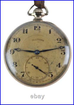 Illinois Autocrat Pocket Watch Gold Filled case Running & Keeps Time See Photos