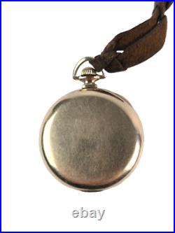 Illinois Autocrat Pocket Watch Gold Filled case Running & Keeps Time See Photos
