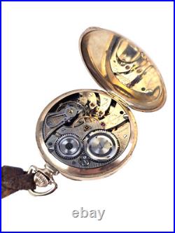 Illinois Autocrat Pocket Watch Gold Filled case Running & Keeps Time See Photos