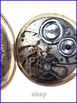 Illinois Autocrat Pocket Watch Gold Filled case Running & Keeps Time See Photos