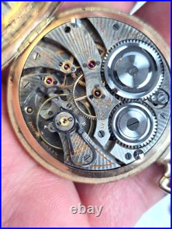 Illinois Autocrat Pocket Watch Gold Filled case Running & Keeps Time See Photos