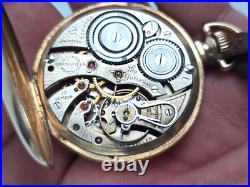 Illinois Autocrat Pocket Watch Gold Filled case Running & Keeps Time See Photos