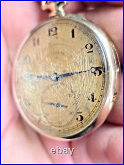 Illinois Autocrat Pocket Watch Gold Filled case Running & Keeps Time See Photos