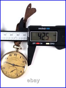 Illinois Autocrat Pocket Watch Gold Filled case Running & Keeps Time See Photos