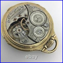 Illinois Bunn Special 16s 21J Railroad Grade 14K white & Gold Rare Case