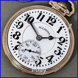 Illinois Bunn Special 16s 21j Sixty Hour Railroad Pocket Watch in Bunn Case