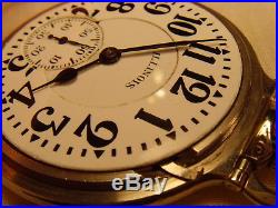 Illinois Bunn Special Type III 60 Hour Railroad Grade Pocket Watch Model 29 Case