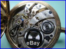 Illinois Burlington 21-jewel hunting cased pocket watch, 16-size, 50mm, GF -w01