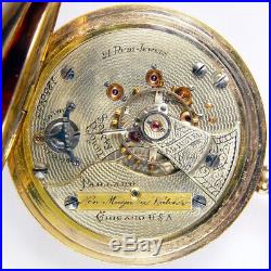 Illinois Paillard Non Magnetic 21 Jewel 18s Rare Hunting Case Pocket Watch