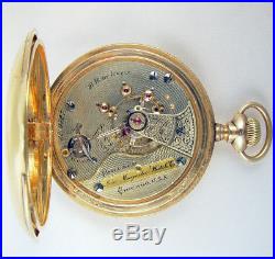 Illinois Paillard Non-magnetic 21 Jewel 18s Hunting Case Rare Pocket Watch