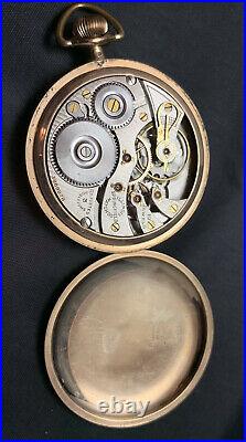 Illinois Pocket Watch Model 9 1921 19J 16S #3888828 10K GF Case Grade 706
